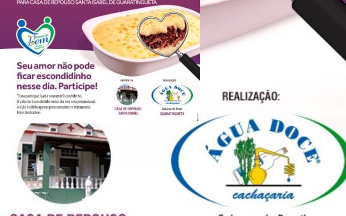 Coma bem fazendo bem!! Água Doce Cachaçaria